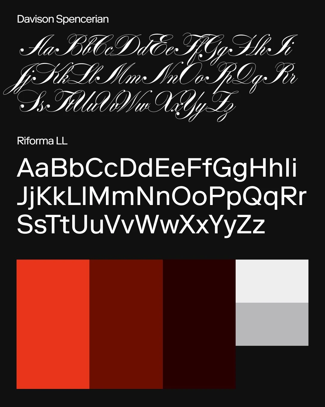 Blood Orange typography and color system