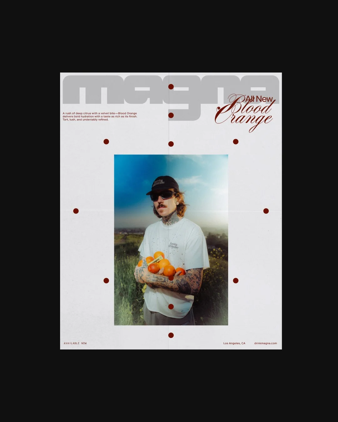 Blood Orange social campaign featuring portrait photography